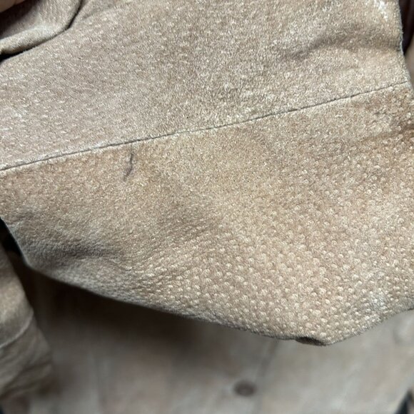 Paris Blues Y2K Brown Genuine Leather Suede Jacket Size 2X - Picture 5 of 10